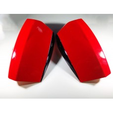 Пластик квадроцикла красно-черный с ухом на 2 крепления