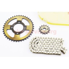 Звезды, цепь (усиленная) к-кт Delta, Alpha JH - 428H-98L+41T+14T "каленая, цепь SFR GOLD"