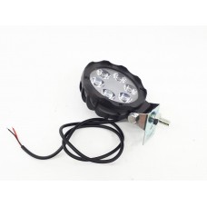 Фара 6 LED для квадроцикла ATV светодиодная влагозащитная металическая 75 мм с креплением 12v