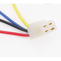 Разъём 4 контакта мама  4 провода для реле регуляторов зарядки