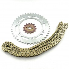 Звезда задняя передняя цепь 520-42T Viper V250VXR GEON X-Road 200-250  Shineray XY250GY-6B