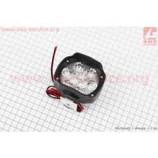 Фара дополнительная светодиодная влагозащитная - 9 LED,  (80*65mm) с креплением