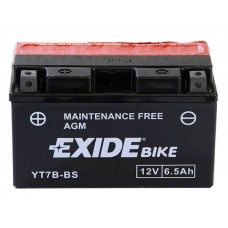 Аккумулятор (6.5Ah, 85A) AGM сухозаряженный EXIDE ET7B-BS = YT7B-BS