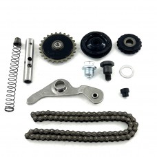 Цепь распредвала 110сс - 25H-84L + ролики 3шт + коромысло + натяжитель, к-кт