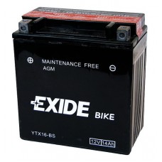 Аккумулятор (14Ah, 215A) AGM сухозаряженный EXIDE ETX16-BS = YTX16-BS