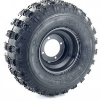 Диск колесный с шиной заднее колесо квадроцикла (R8 4х110, 18x9.5-8)
