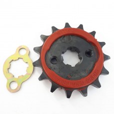 Звезда передняя 428 15зуб  бесшумная  квадроцикла  мотоцикла  17 вал