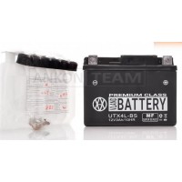 Аккумулятор квадроциклов (4Ah) кислотный UTX4L‑BS (113×70×85 мм)