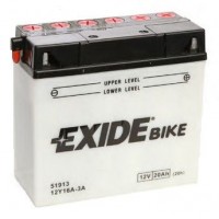 Аккумулятор (20Ah, 210A) кислотный EXIDE 12Y16A-3A
