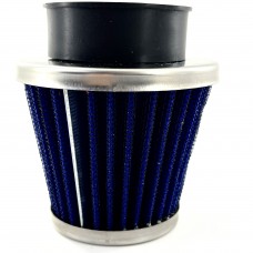 Фильтр воздушный нулевой 42мм прямой "конус", высокий (синий)