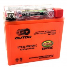 Аккумулятор квадроциклов ATV 110-125 (12V, 5Ah) гелевый UTX5L-BS (113×70×103 мм)