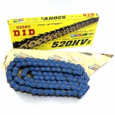 Цепь сальниковая усиленная синяя 520НV 104 звеньев квадроцикла ATV мотоцикла DID