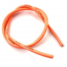 Провод высоковольтный нулевого сопротивления 1м бронепровод оранжевый 7 мм сечение 1 мм атомобильный