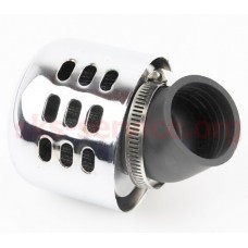 Фильтр воздушный нулевой 35мм 45град. с колпачком "ХРОМ"