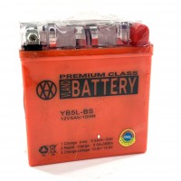 Аккумулятор гелевый на мопед 12V 5A 120‑60‑130 mm 12N5L-BS (YB5L-BS)