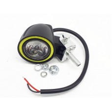 Фара LED для квадроцикла  мотоцикла  мопеда  с ангельскими глазками